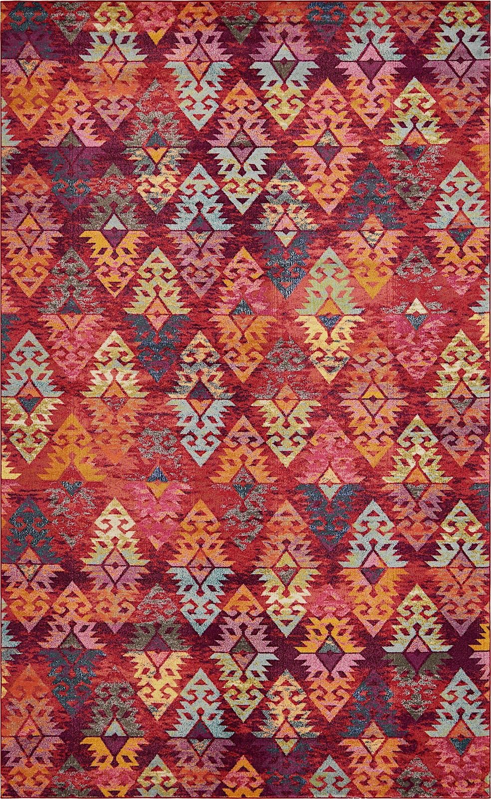 unique loom sedona contemporary area rug collection