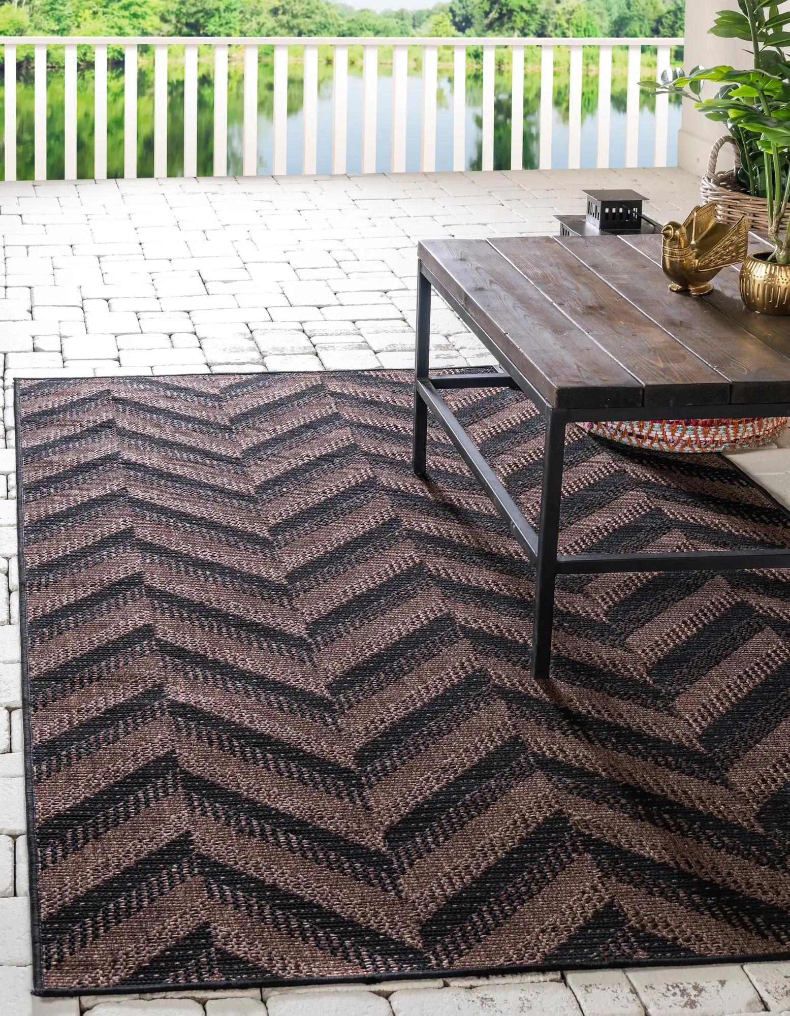unique loom outdoor contemporary area rug collection